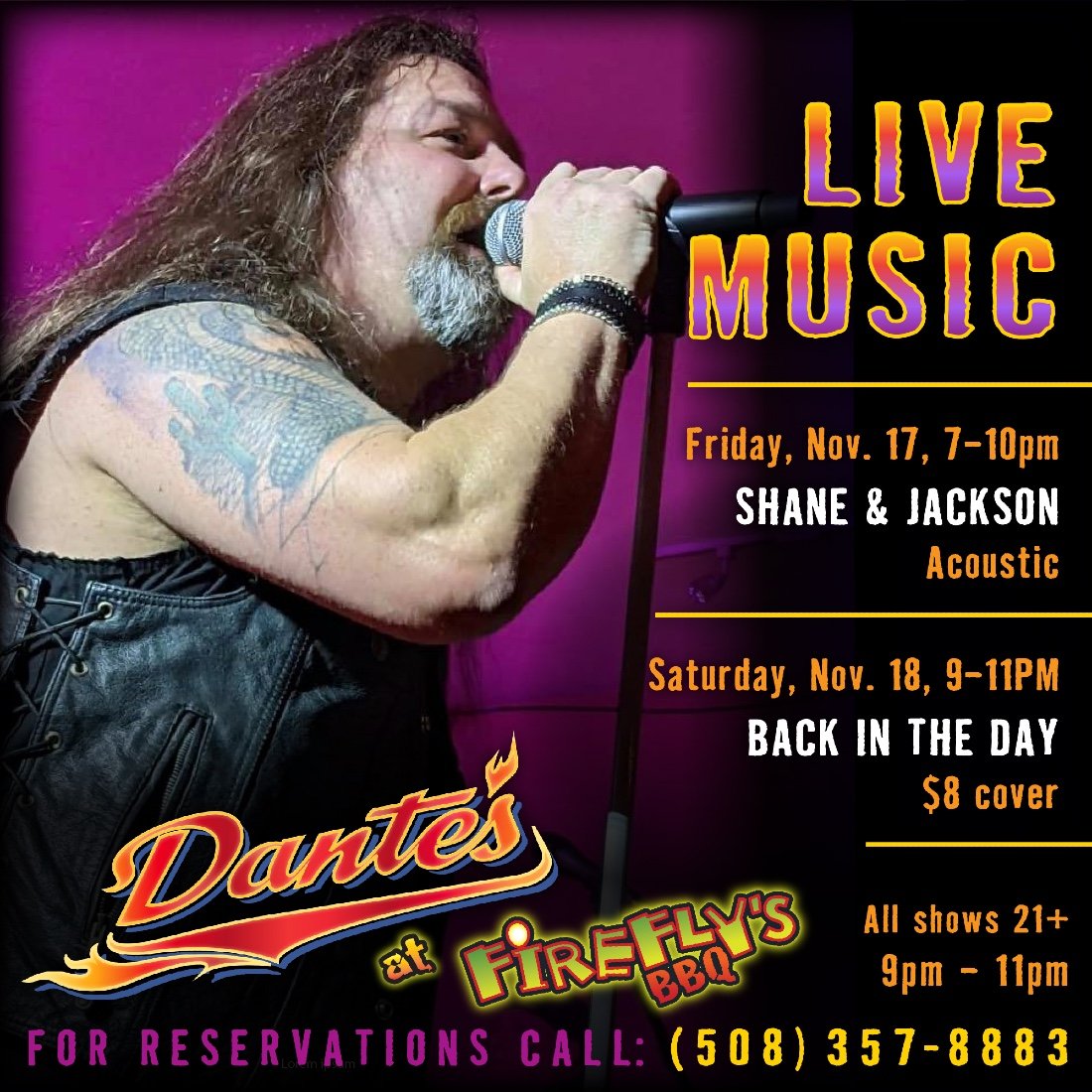 Best Live Music in the Boston Metrowest Area! Firefly’s BBQ