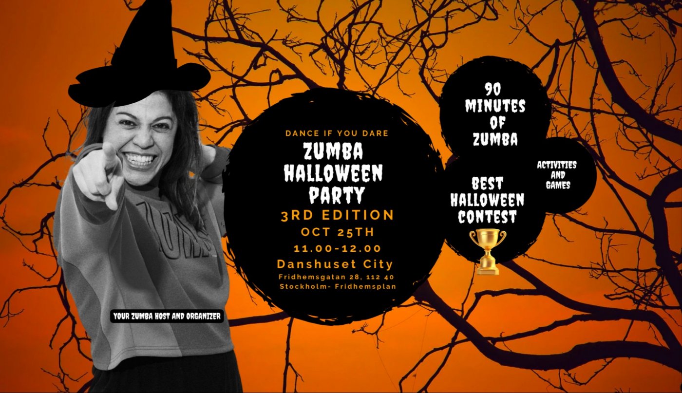 Zumba Halloween Party \u2013 3rd Edition at Fridhemsplan