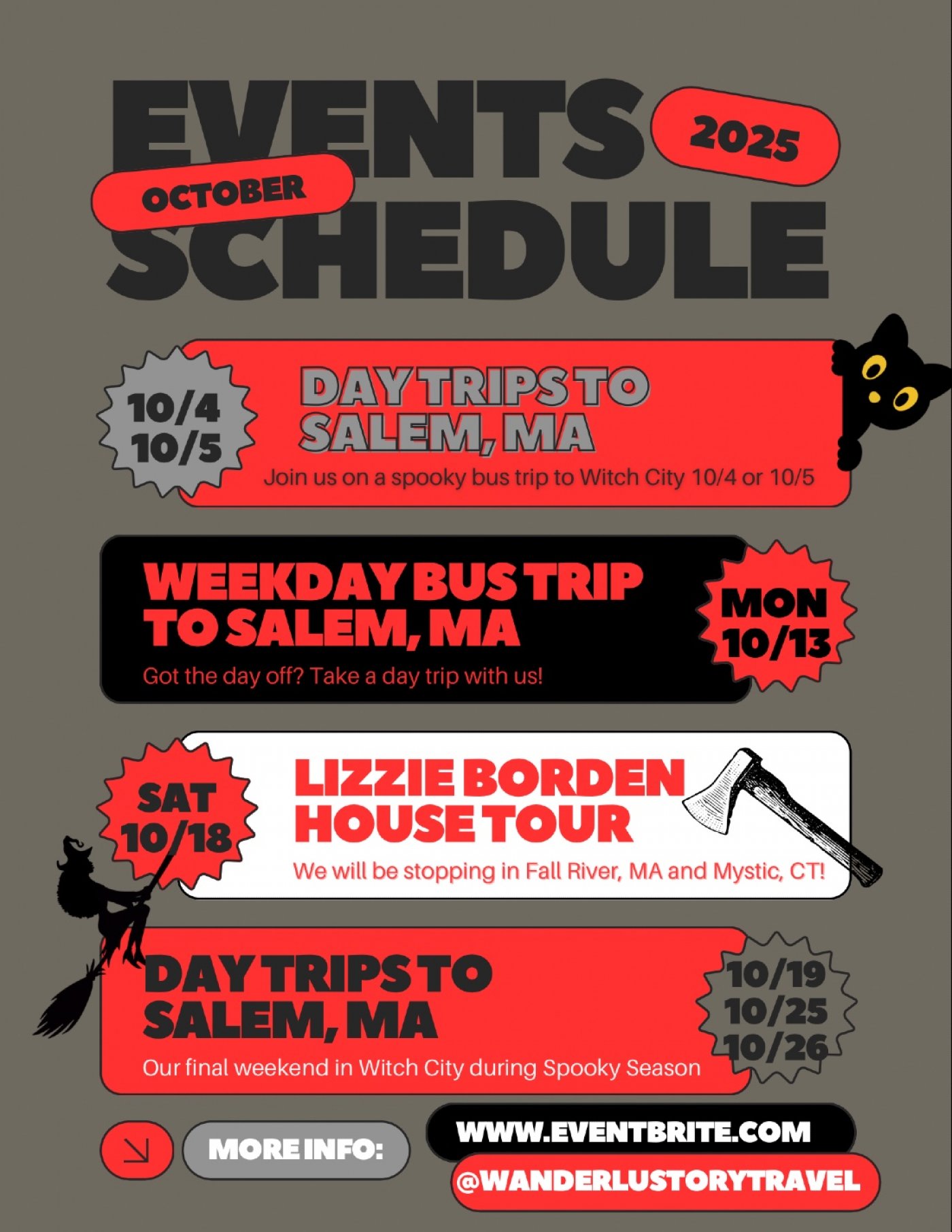 Spooky Season Day Trip to Salem, MA