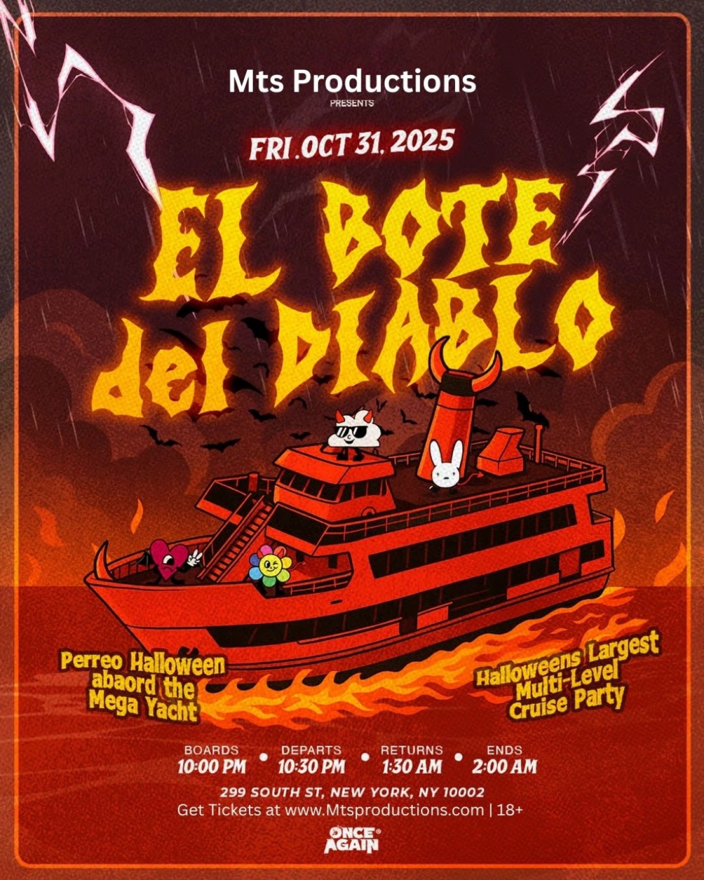 El Bote del Diablo: Hell on Water \u2013 Halloween Yacht Party NYC